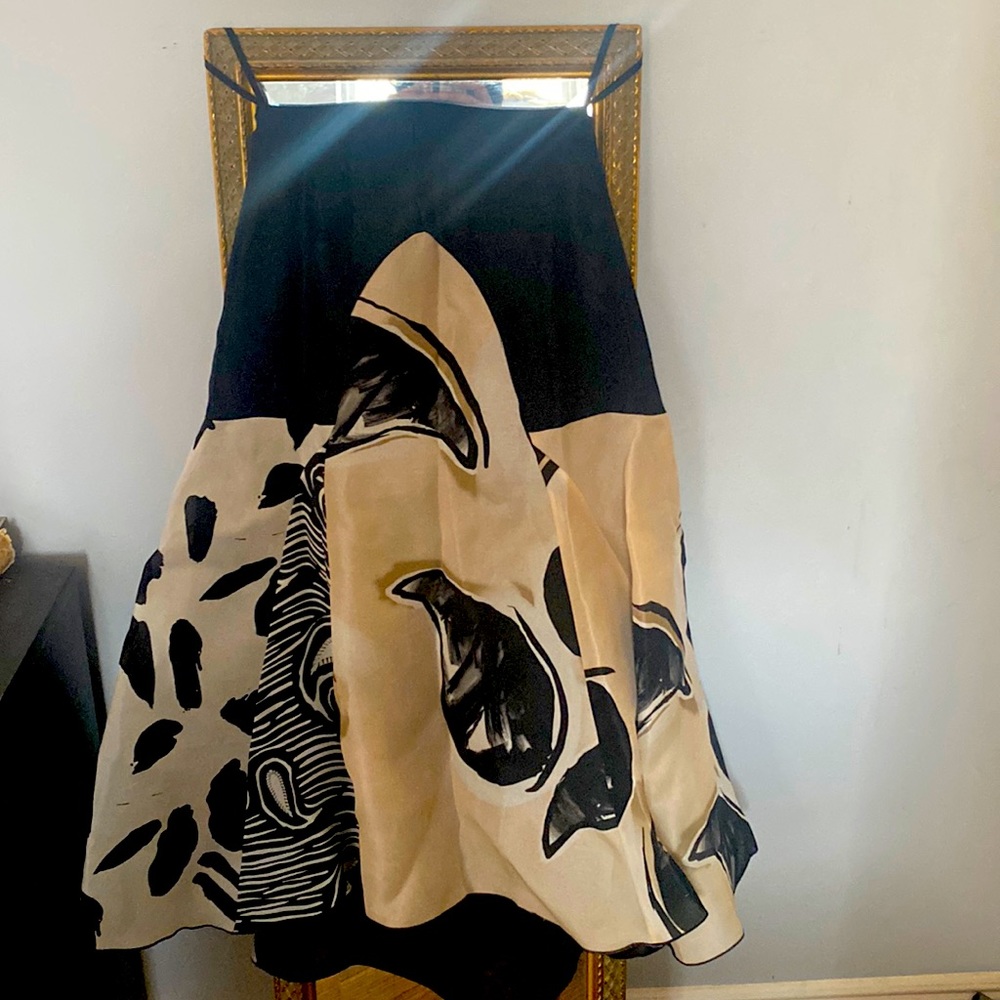 Ellery flowing skirt with flowing pattern